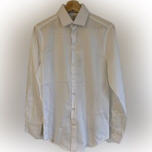 XL Christian Lacroix Elegant White Contemporary Fit Dress Shirt